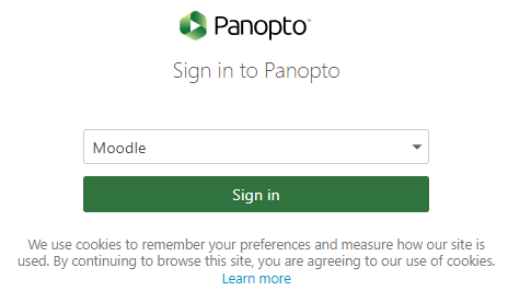 Panopto Login